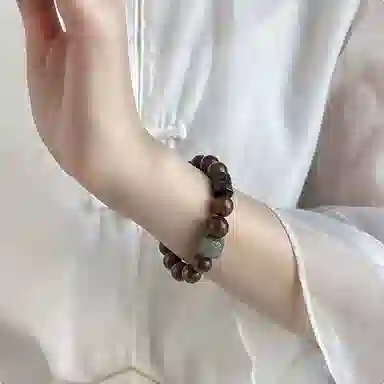 百利金 纳福醒狮 平安转运顺遂如意国潮复古新中式简约精致气质百搭高级感小众设计转运珠手饰 金丝檀木 手串 男女同款情侣款