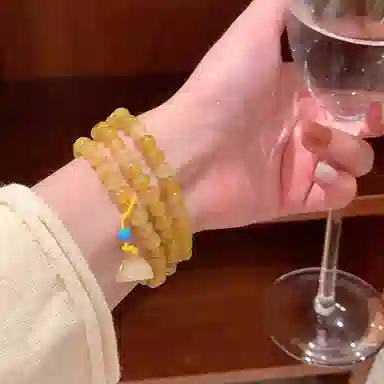 百利金 好运莲莲 精致轻奢优雅气质简约时尚经典百搭高级感国潮新中式小众设计转运 琉璃 手串 男女同款情侣款