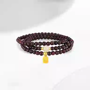 百利金 如意福牌 国潮新中式平安纳福本命年气质显白经典百搭日常通勤小众设计转运珠 琉璃 手串 男女同款情侣款