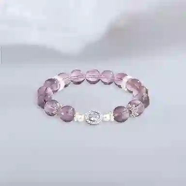 百利金 紫气东来平安转运顺遂纳福国潮复古新中式精致轻奢优雅气质经典百搭小众设计转运#好运 紫水晶 手串 男女同款情侣款