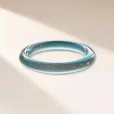 百利金 库里蓝玉镯 古典雅致 大气设计轻奢国潮古风新中式汉服旗袍冰透玛瑙远山黛 晶莹剔透 玉髓 玉石手镯 男女同款情侣款