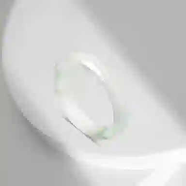 百利金 青山黛贵妃镯 温婉大方简约气质国潮复古新中式汉服旗袍搭配创意设计闭口素圈手饰石英岩手环 天山翠 玉石手镯 女款