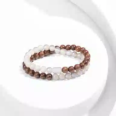 百利金 时来运转 精致轻奢优雅气质简约百搭国潮复古新中式小众设计叠戴文玩手饰#好运 金丝檀木 手串 男女同款情侣款