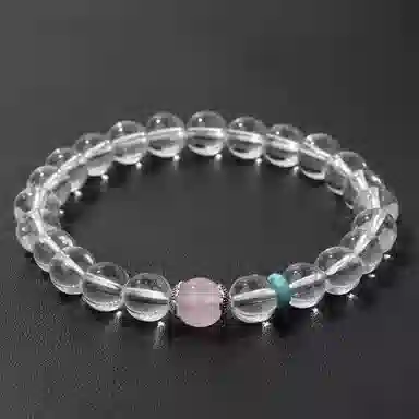 百利金 上岸好运 国潮新中式诸事顺利精致轻奢优雅气质经典百搭高级感小众设计转运珠 白水晶 手串 男女同款情侣款