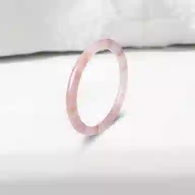 百利金 桃花酿美人镯 桃之夭夭灼灼其华优雅精致国潮新中式汉服旗袍搭配闭口素圈 金丝玉 玉石手镯 男女同款情侣款