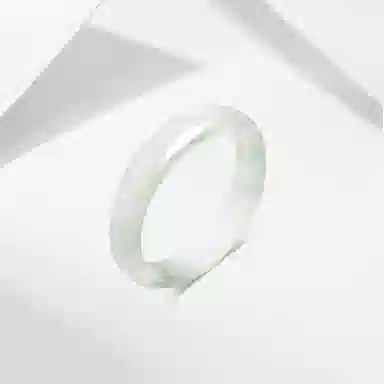 百利金 青山黛贵妃镯 温婉大方简约气质国潮复古新中式汉服旗袍搭配创意设计闭口素圈手饰石英岩手环 天山翠 玉石手镯 女款