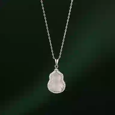 百利金 招财福禄 平安纳福顺遂如意国潮复古新中式精致轻奢优雅气质经典百搭小众设计葫芦吊坠锁骨链#好运 玉髓 项链 男女同款情侣款