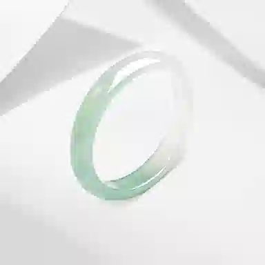 百利金 青山黛 国潮新中式半山半水素雅大气古典精致汉服旗袍风手饰 玉髓 玉石手镯 女款