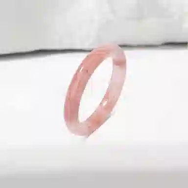 百利金 桃花酿贵妃镯宽扁条 典雅气质温婉大方轻奢时尚高级感国潮新中式汉服旗袍搭配闭口手饰#好运 金丝玉 手镯 男女同款情侣款