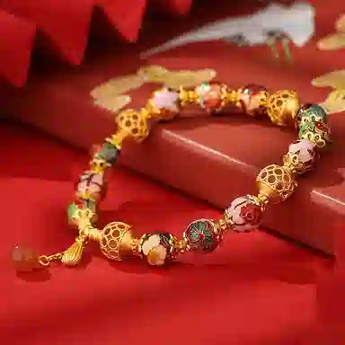 【S925银 24小时内发货】 百利金 十二生辰花 国潮复古新中式平安转运简约精致时尚百搭绣球转运珠手饰#好运 玛瑙 手串 男女同款情侣款