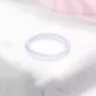 百利金 淡紫罗兰 莹润透亮简约精致轻奢时尚高级感国潮新中式温柔气质素圈美人镯 玉髓 玉石手镯 男女同款情侣款