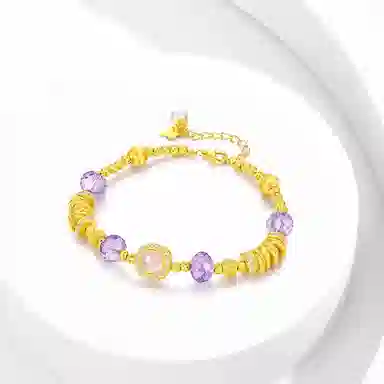 百利金 星辰盘缠 招财纳福 国潮新中式 闪耀璀璨 灵动气质优雅浪漫#好运 紫水晶 手链 男女同款情侣款