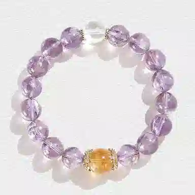 百利金 紫气东来 国潮新中式优雅气质精致日常通勤轻奢经典百搭小众设计转运珠手饰#好运 紫水晶 手串 女款