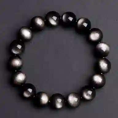 百利金 诸事顺利 平安转运国潮复古新中式简约精致轻奢气质小众设计转运好运 黑曜石 手串 男女同款情侣款