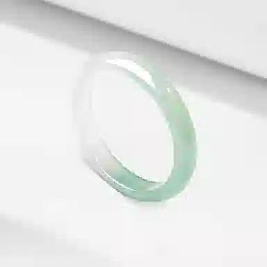 百利金 青山黛 国潮新中式半山半水素雅大气古典精致汉服旗袍风手饰 玉髓 玉石手镯 女款