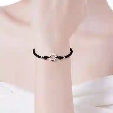 百利金 祥云平安扣 国潮复古新中式平安转运吉祥纳福小众设计精致轻奢经典百搭高级感可调节转运珠手饰#好运 玛瑙 手绳 男女同款情侣款