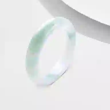 百利金 青山黛翠玉 新中式贵妃镯 古风大气轻奢高级感 清冷飘花国潮民族风 玉髓 玉石手镯 男女同款情侣款