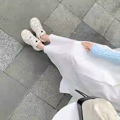 生活休闲甜美时尚透气松糕底百搭少女鞋 低帮 老爹鞋 女款