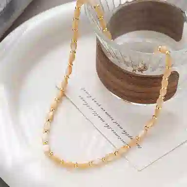 都爵 夏日气质贝壳串珠 轻奢小众设计款高级感 项链 女款