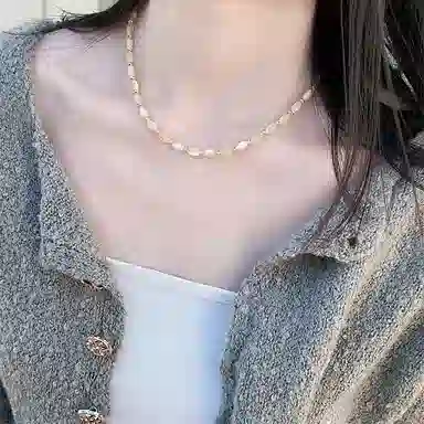 都爵 夏日气质贝壳串珠 轻奢小众设计款高级感 项链 女款