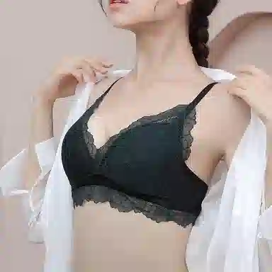 品彩 法式蕾丝性感少女纯欲杯垫文胸 女款