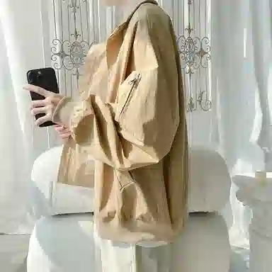半空山 美式高街纯色基础款侧边拉链口袋三防山系户外简约飞行员夹克外套 男女同款