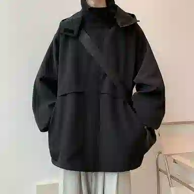 半空山 美式休闲复古机能舒适无性别主义长袖夹克 男女同款