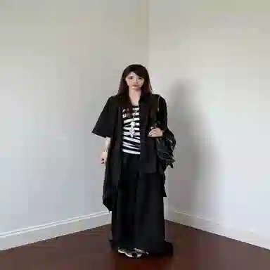 半空山 宽松阔腿休闲西装裤 男女同款