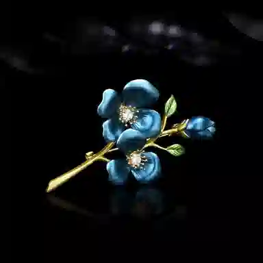 兰盈 梅花 环保合金 胸针 女款