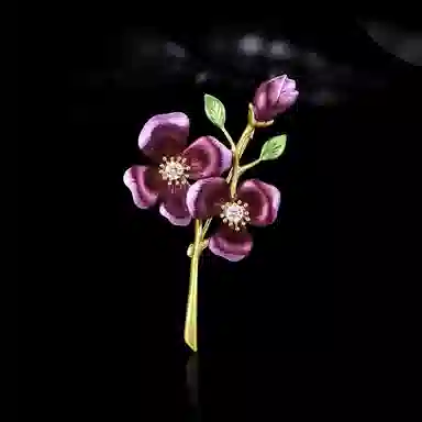 兰盈 梅花 环保合金 胸针 女款