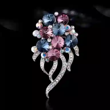 兰盈 花簇 合金 胸针 女款