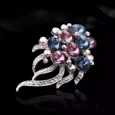 兰盈 花簇 合金 胸针 女款