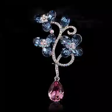 兰盈 繁花轻奢小众 水晶 胸针 女款