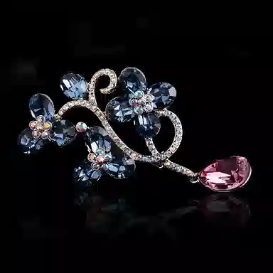 兰盈 繁花轻奢小众 水晶 胸针 女款