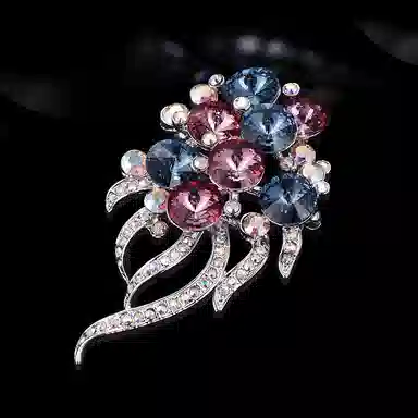 兰盈 花簇 合金 胸针 女款