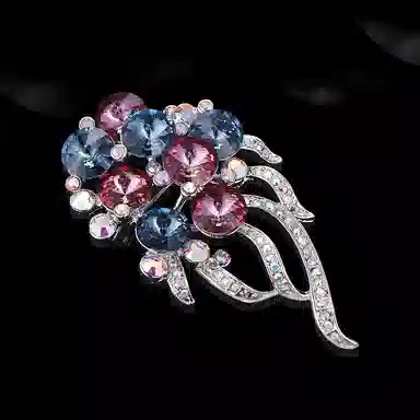 兰盈 花簇 合金 胸针 女款