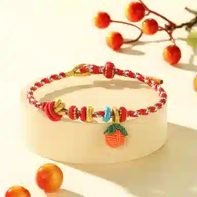 潮宏基 编织配绳 缤纷 编绳 手链 女款