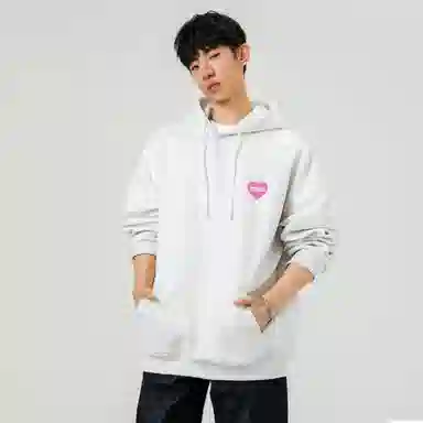 曼城 美式嘻哈手绘涂鸦字母印花卡通动漫时尚潮流宽松落肩日常通勤休闲运动百搭复古立体廓形柔软亲肤长袖连帽卫衣 男女同款