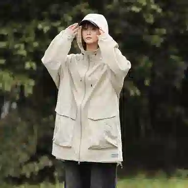 曼城 美式高街运动户外纯色多巴胺色系反光条透气舒适基础款日常通勤简约直筒连帽 超轻速干防虫防紫外线防晒服 男女同款