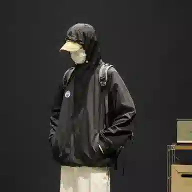 曼城 纯色美式户外冰皮轻薄外套宽松连帽多巴胺色系基础款 超轻透气防紫外线防晒防晒服 男女同款