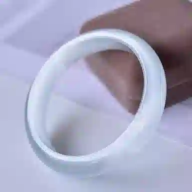 九龙古 新中式国潮古风复古雾霾清新白月光叮当镯 旗袍汉服 猫眼石 玉石手镯 女款