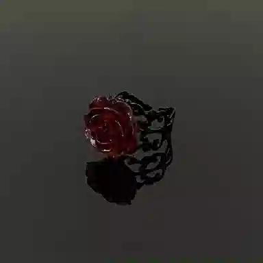 KING OF BLING Rose Adjustable Ring