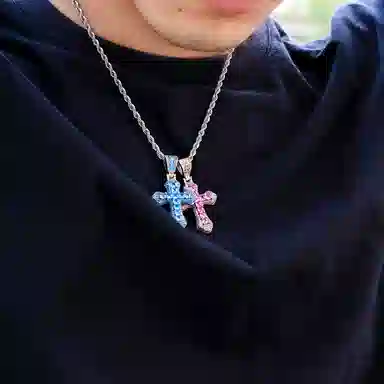 KING OF BLING Cross Pendant