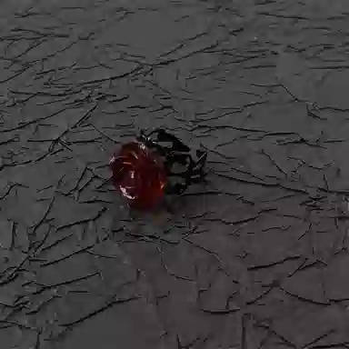 KING OF BLING Rose Adjustable Ring