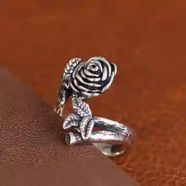 KING OF BLING Rose Alloy Ring