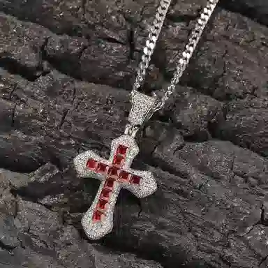 KING OF BLING Cross Pendant