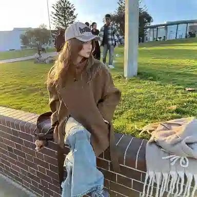 桴生 法式慵懒复古立领短款毛呢气质外套 小个子时尚洋气之选大衣 女款