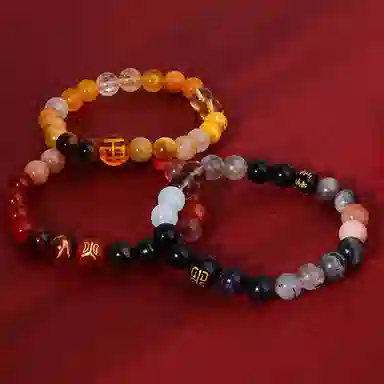 五行转运珠 离火武当 克兰茜 偶遇佳侣早日脱单 新中式国风 月老赐福文玩串珠手饰 送礼节日生日新年好运 水晶 手串 男女同款情侣款