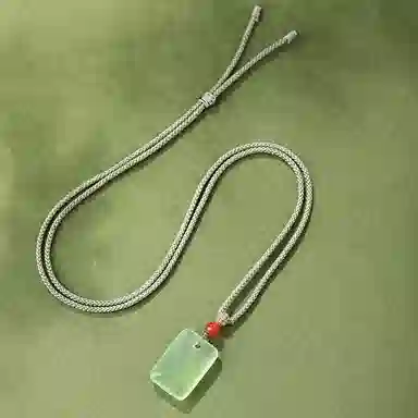 【高品质 I 附证书】 克兰茜 诸事顺遂 平安喜乐 新中式国风多巴胺配色无事牌吊坠 小众设计高级感精致轻奢日常百搭好运 玉髓 项链 女款