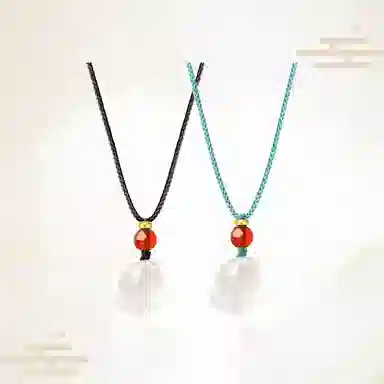 【赠暴富手机贴】 重庆金店 猫爪子 可爱万岁萌趣创意独特个性小众气质简约百搭 轻奢高级小清新#好运 琉璃 吊坠 男女同款情侣款